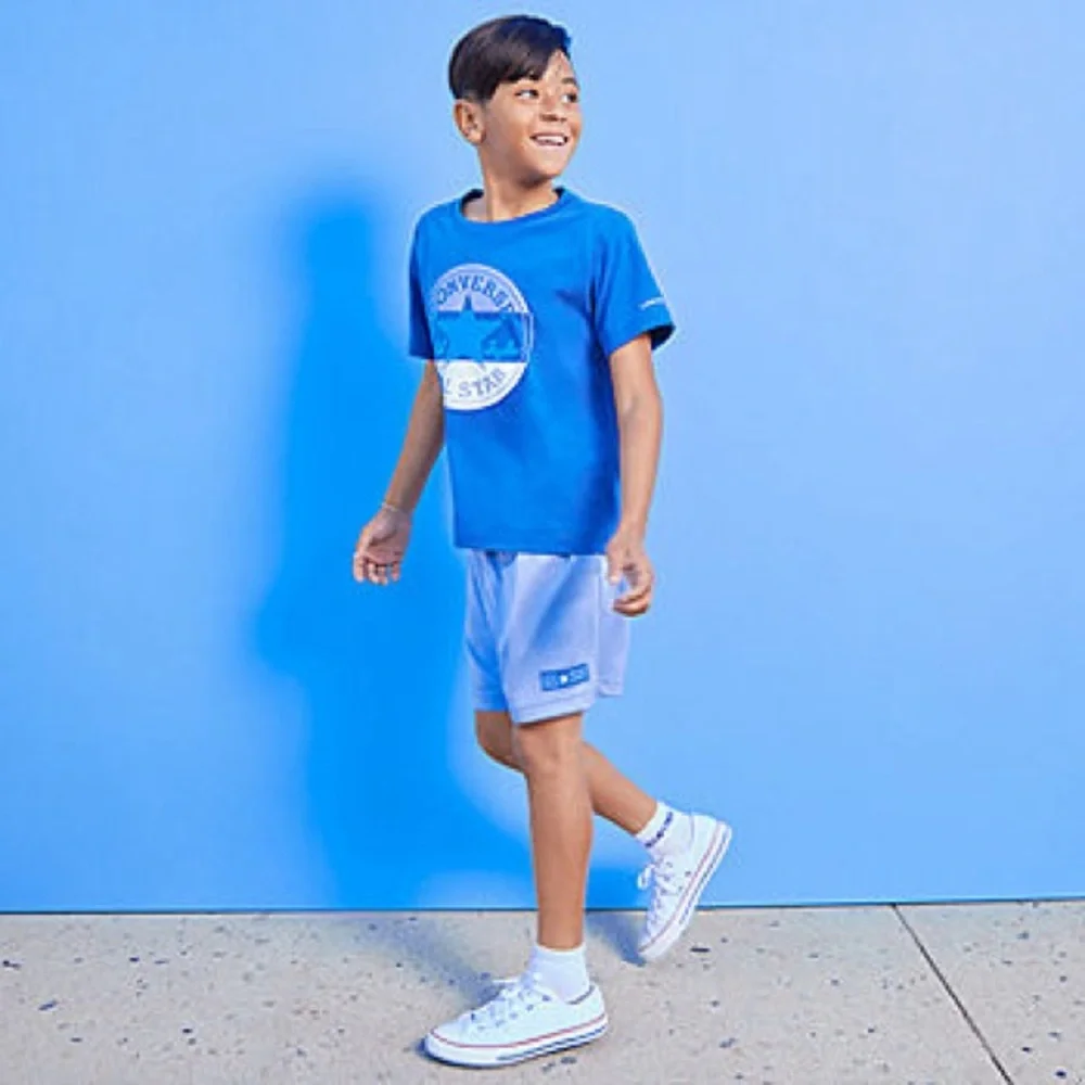 Converse Big Boys Sport Core Mesh Drawstring Shorts, Lt Armory Blue New w/Tag